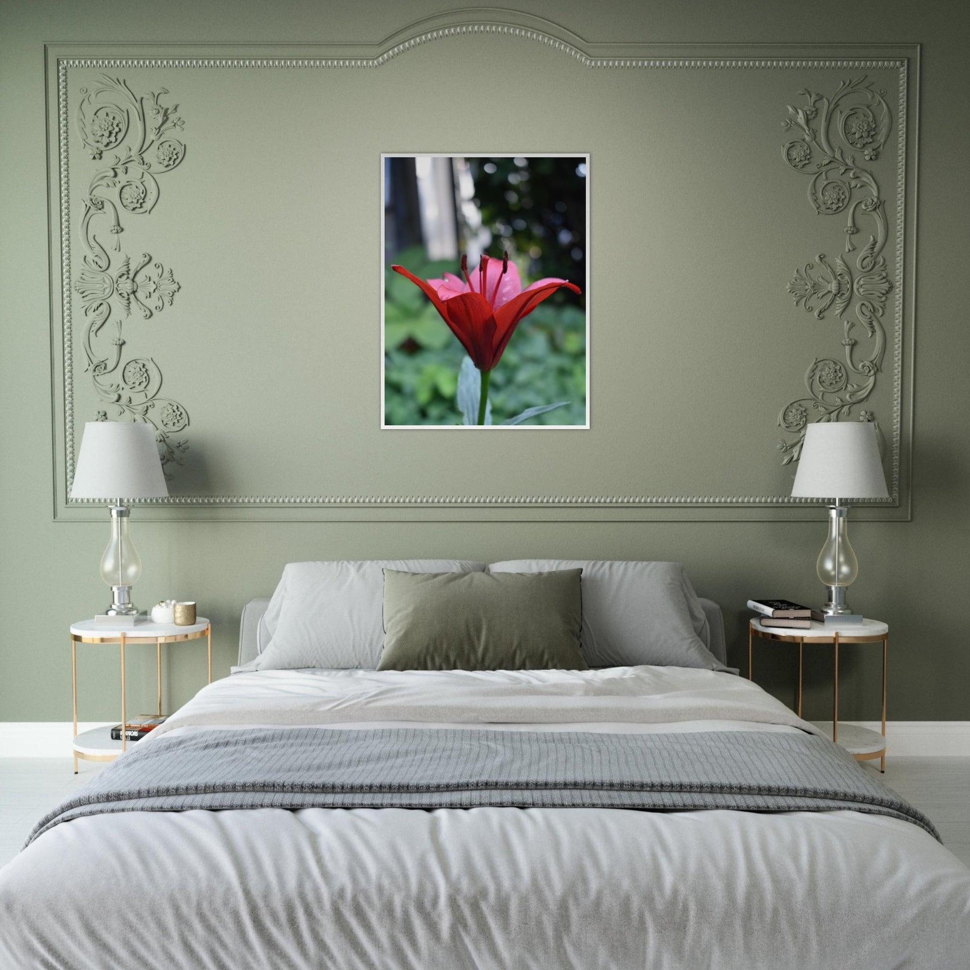 Crimson Embrace - Framed Poster - JDivine 