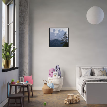 Crowned by Clouds - Framed Poster - JDivine 