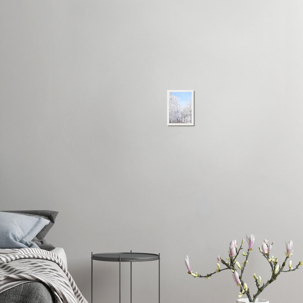 Winter's Silent Path - Framed Poster - JDivine 
