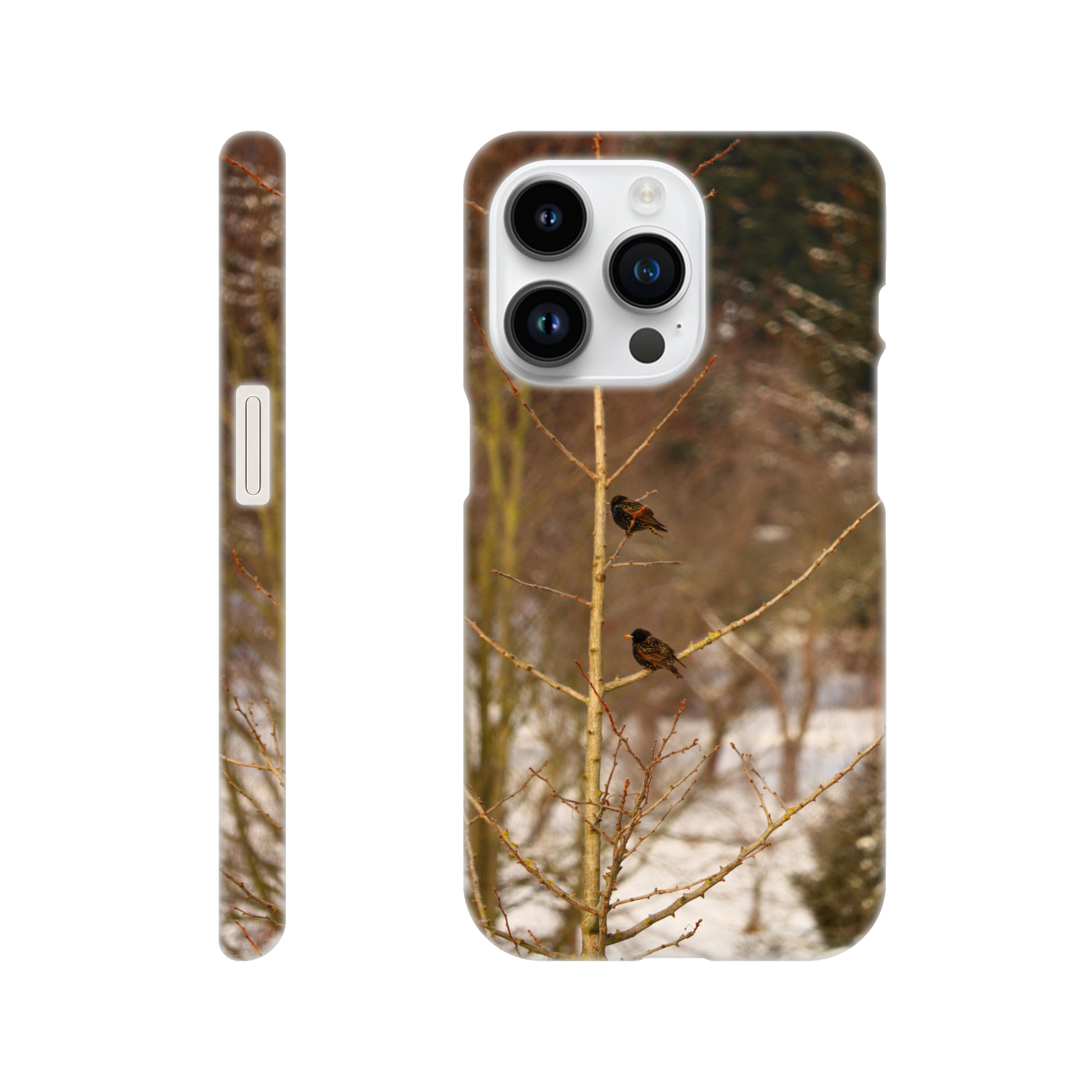 Feathered Winterday - Slim Phone Case - JDivine 