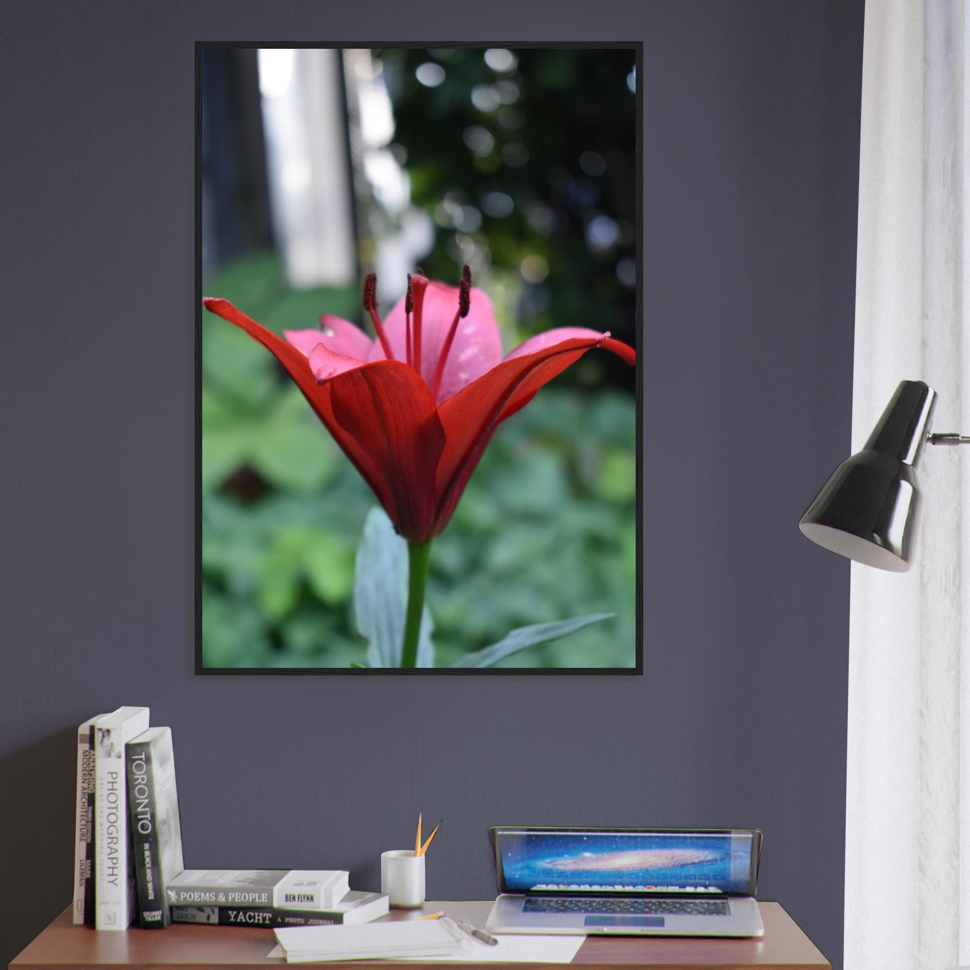 Crimson Embrace - Framed Poster - JDivine 