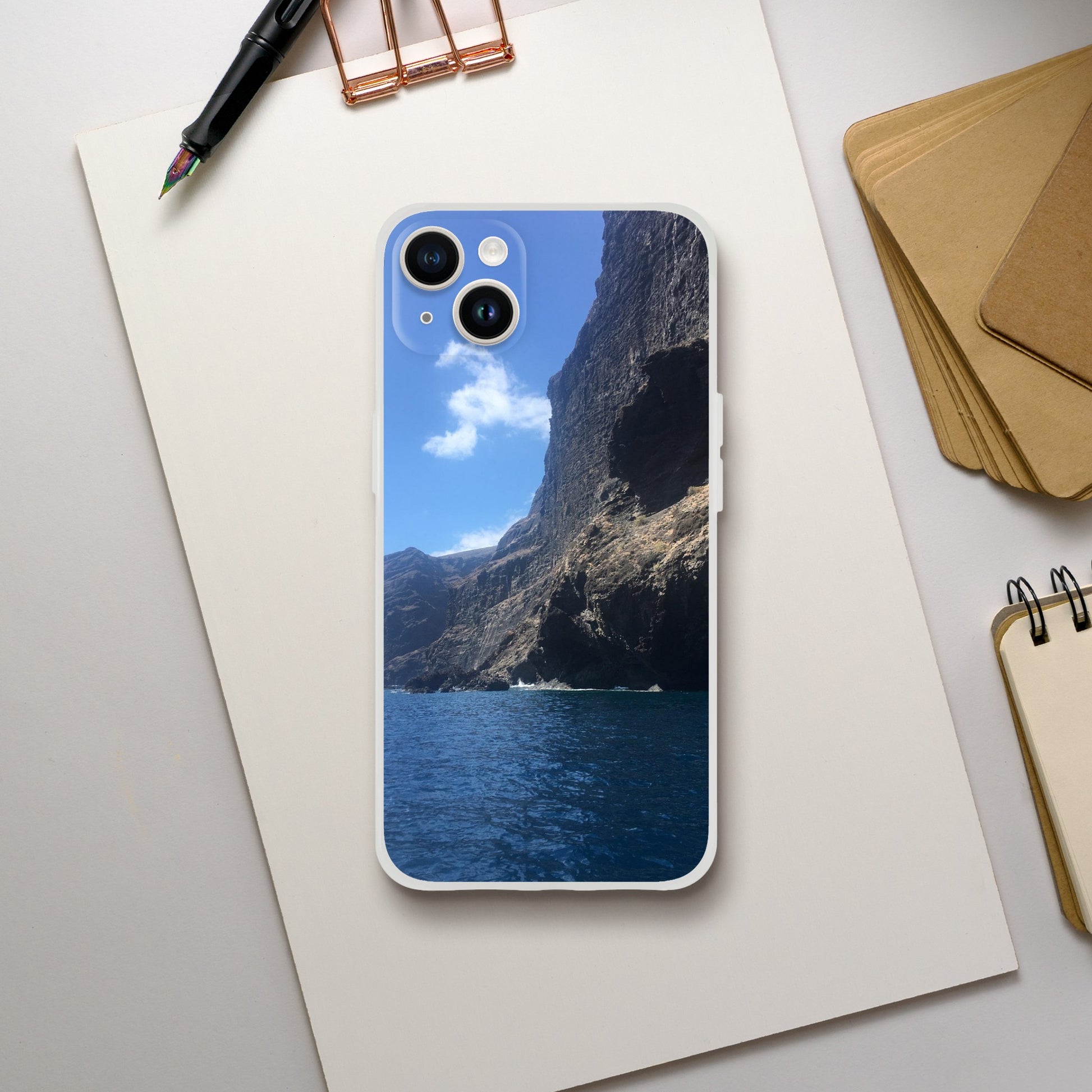 Azure Cliffs Encounter - Flexi Phone Case - JDivine 