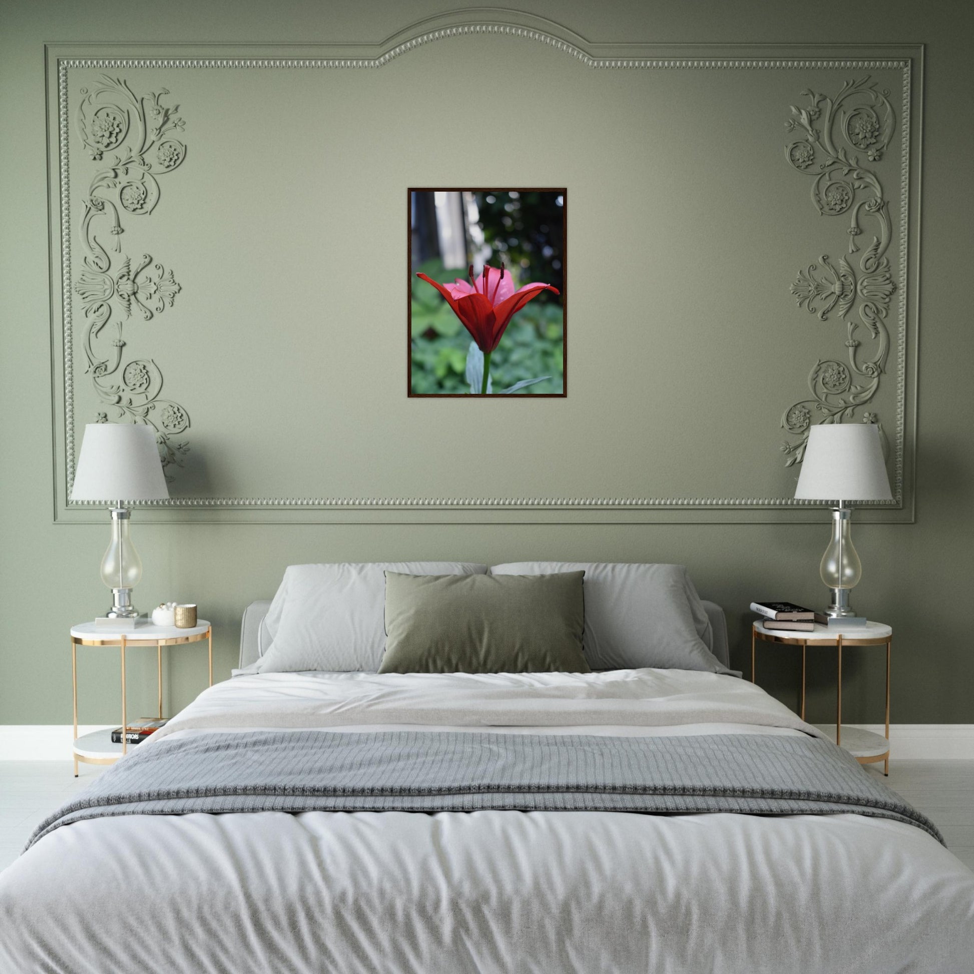Crimson Embrace - Framed Poster - JDivine 