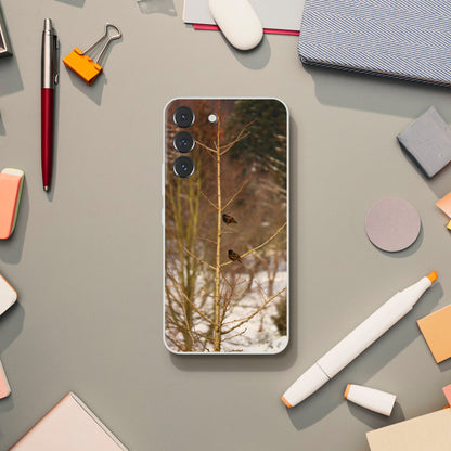 Feathered Winterday - Flexi Phone Case - JDivine 