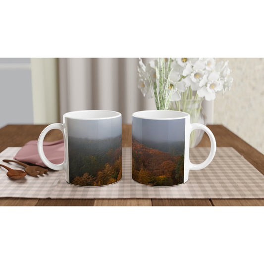 Misty Autumn Forest - Mug - JDivine 