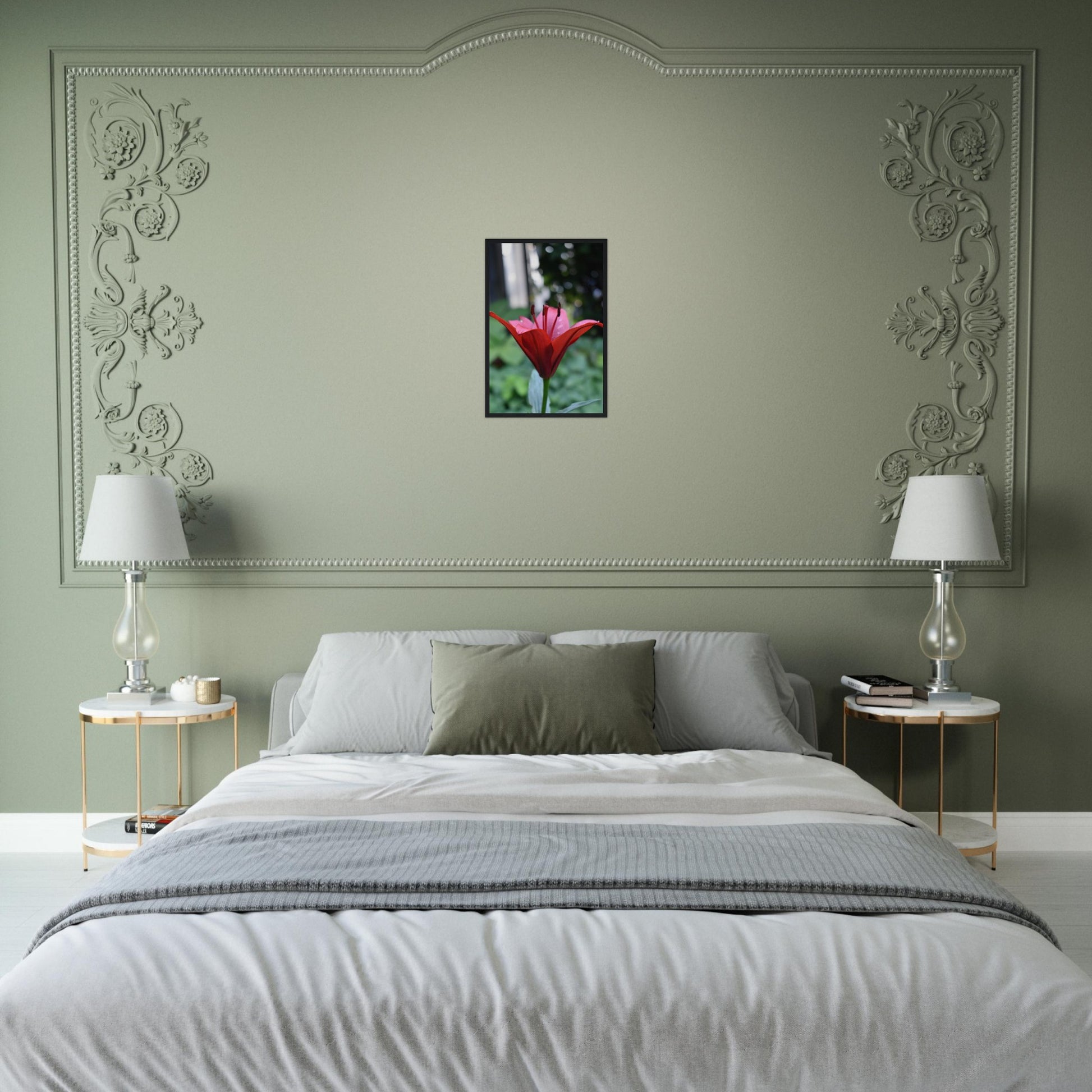 Crimson Embrace - Framed Poster - JDivine 