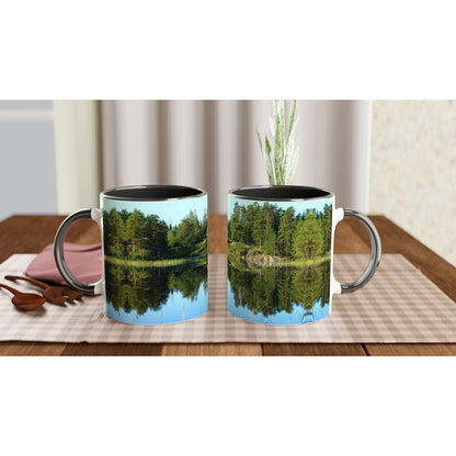 Cabin by lake - Mug - JDivine 