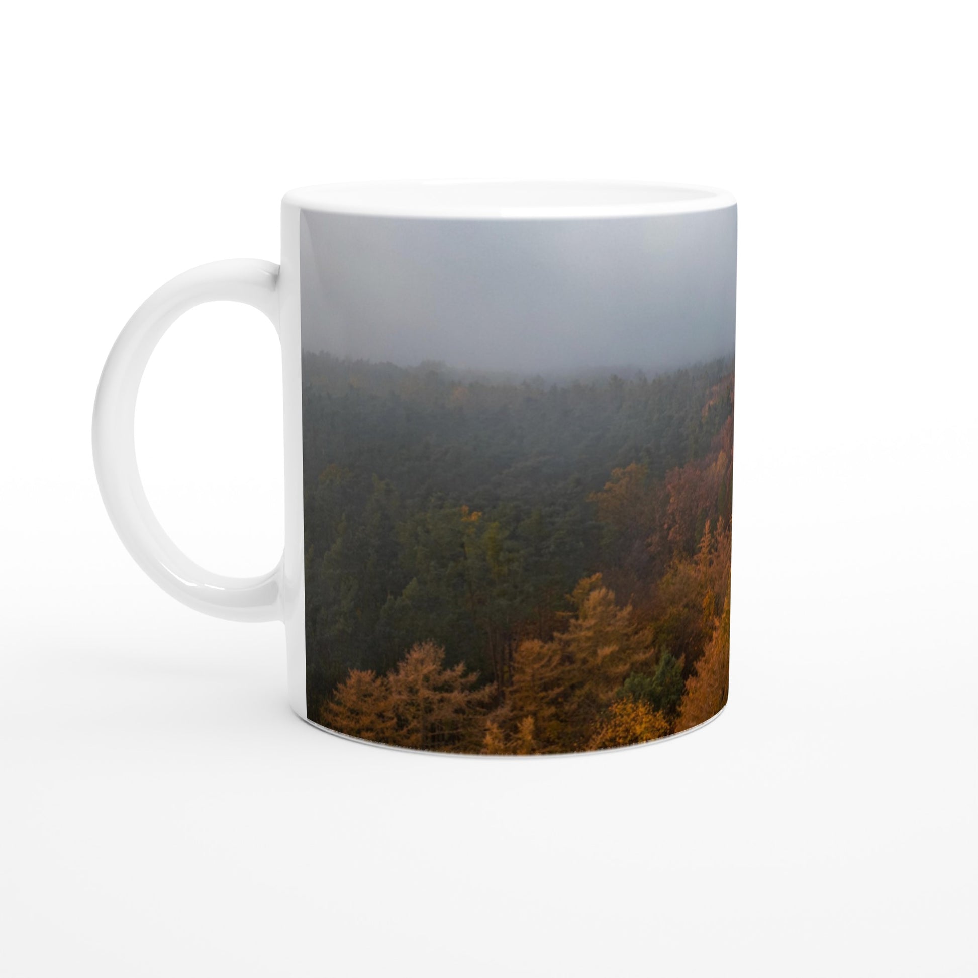 Misty Autumn Forest - Mug - JDivine 