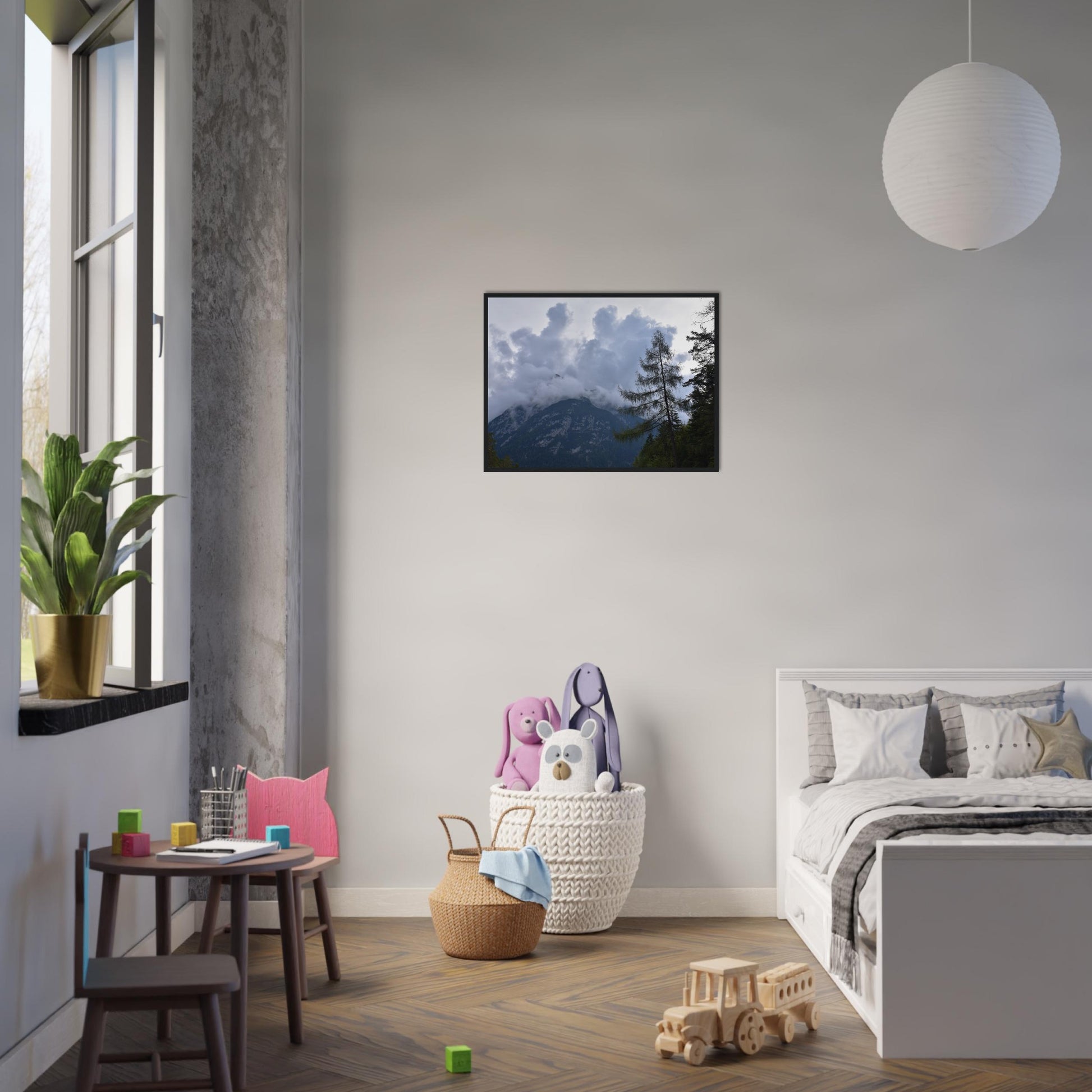 Crowned by Clouds - Framed Poster - JDivine 