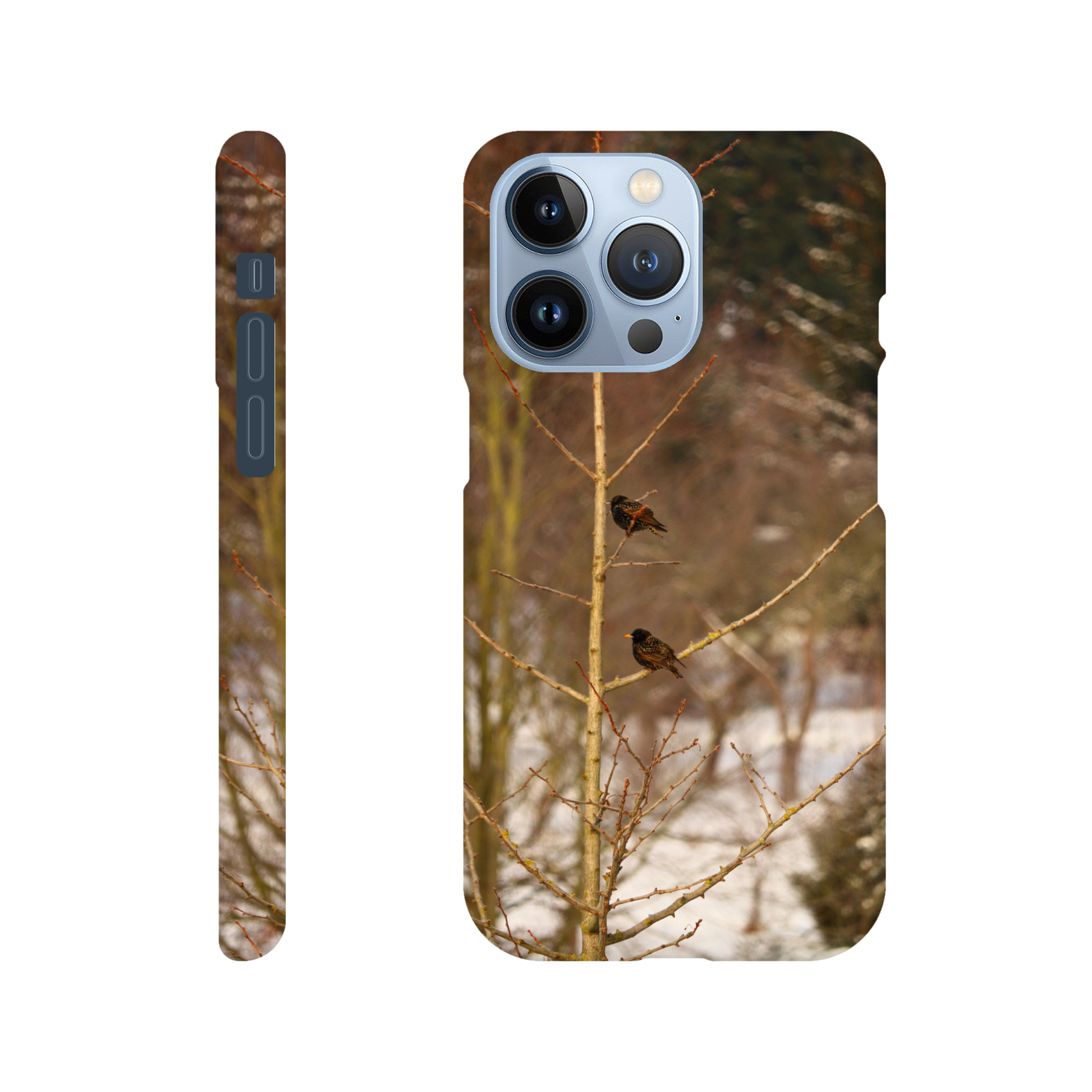 Feathered Winterday - Slim Phone Case - JDivine 