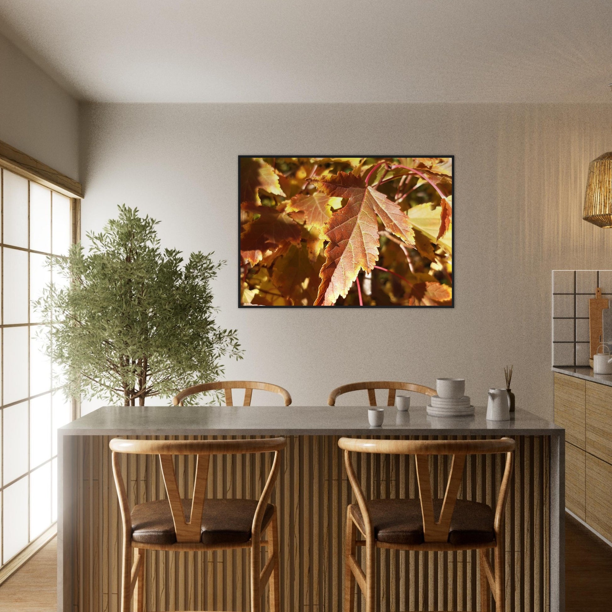 Autumn's Golden Glow - Framed Poster - JDivine 