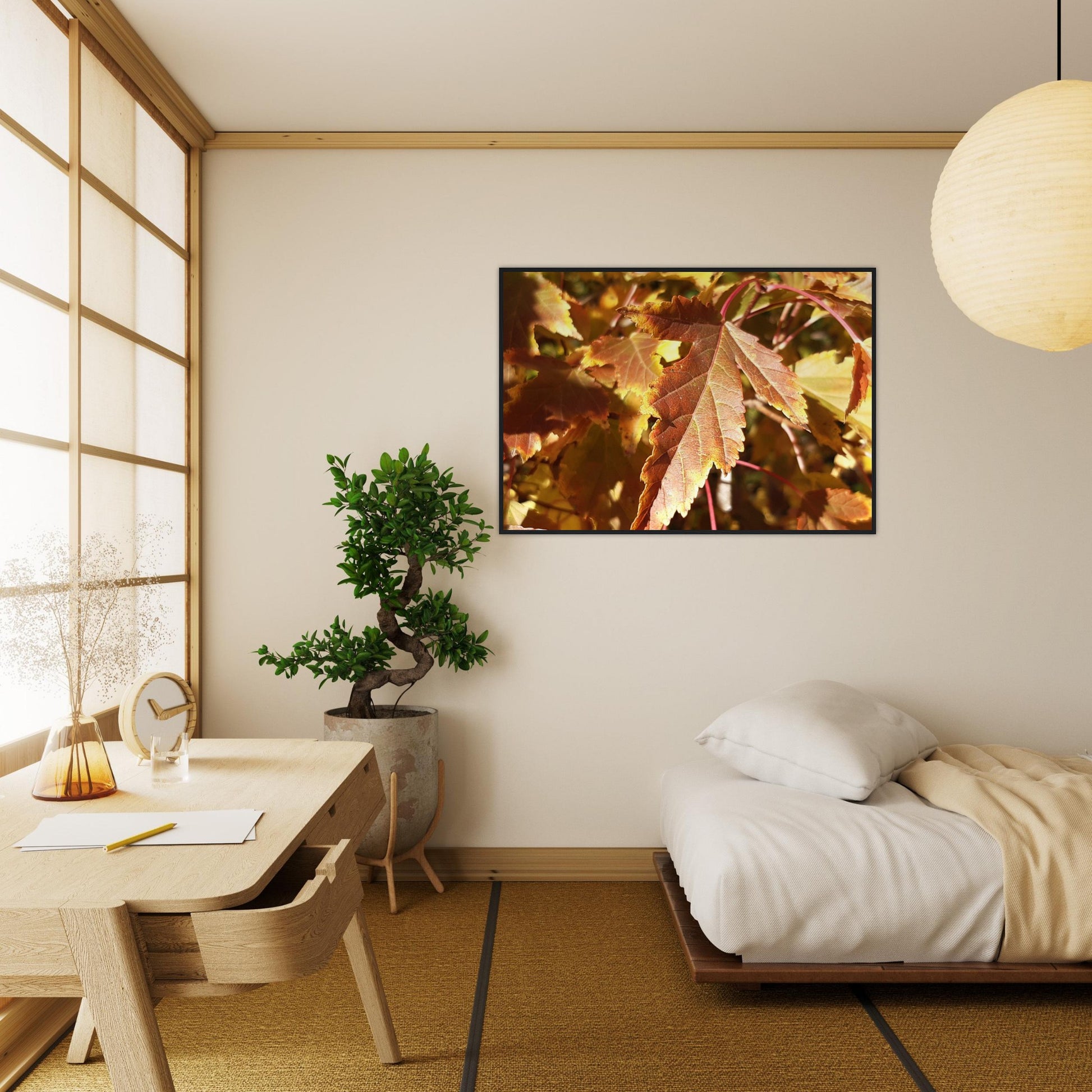 Autumn's Golden Glow - Framed Poster - JDivine 