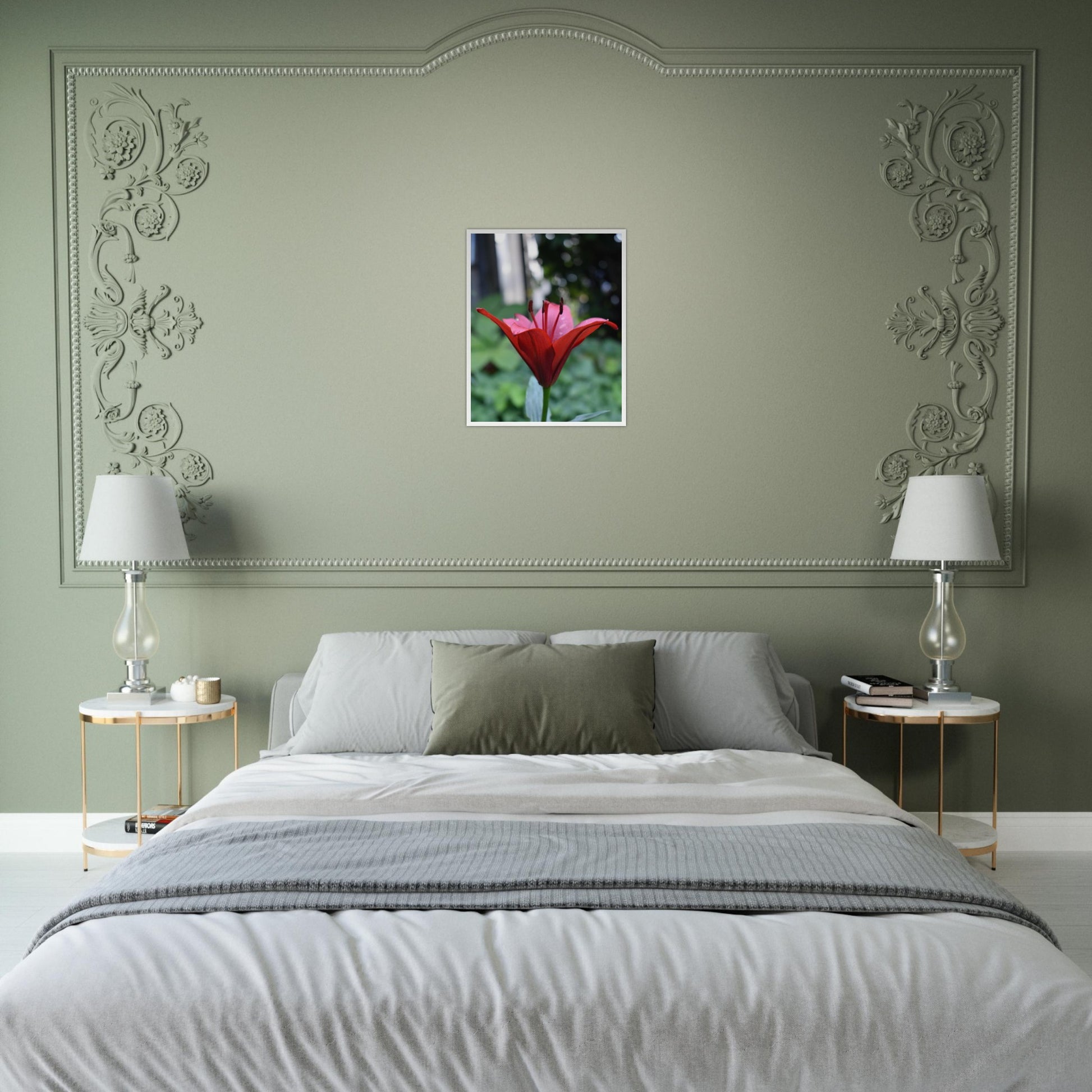 Crimson Embrace - Framed Poster - JDivine 