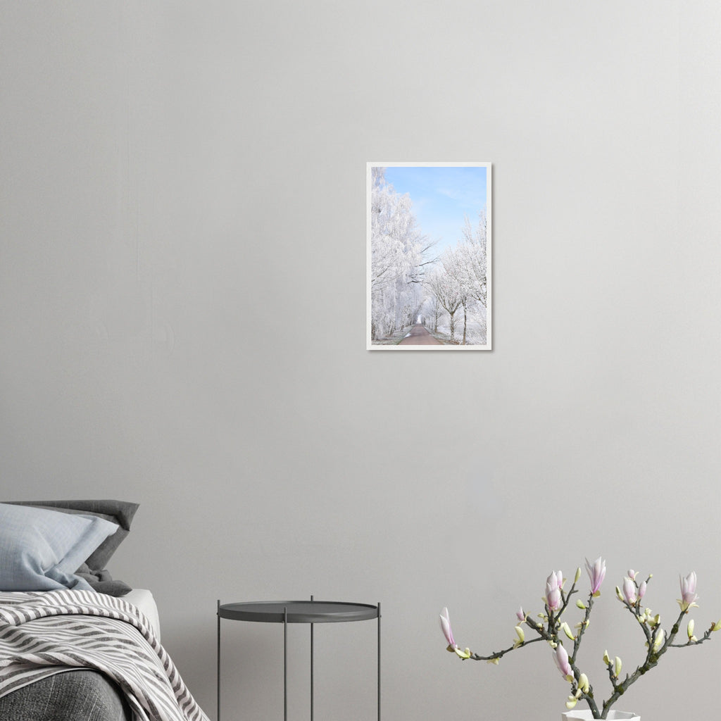 Winter's Silent Path - Framed Poster - JDivine 