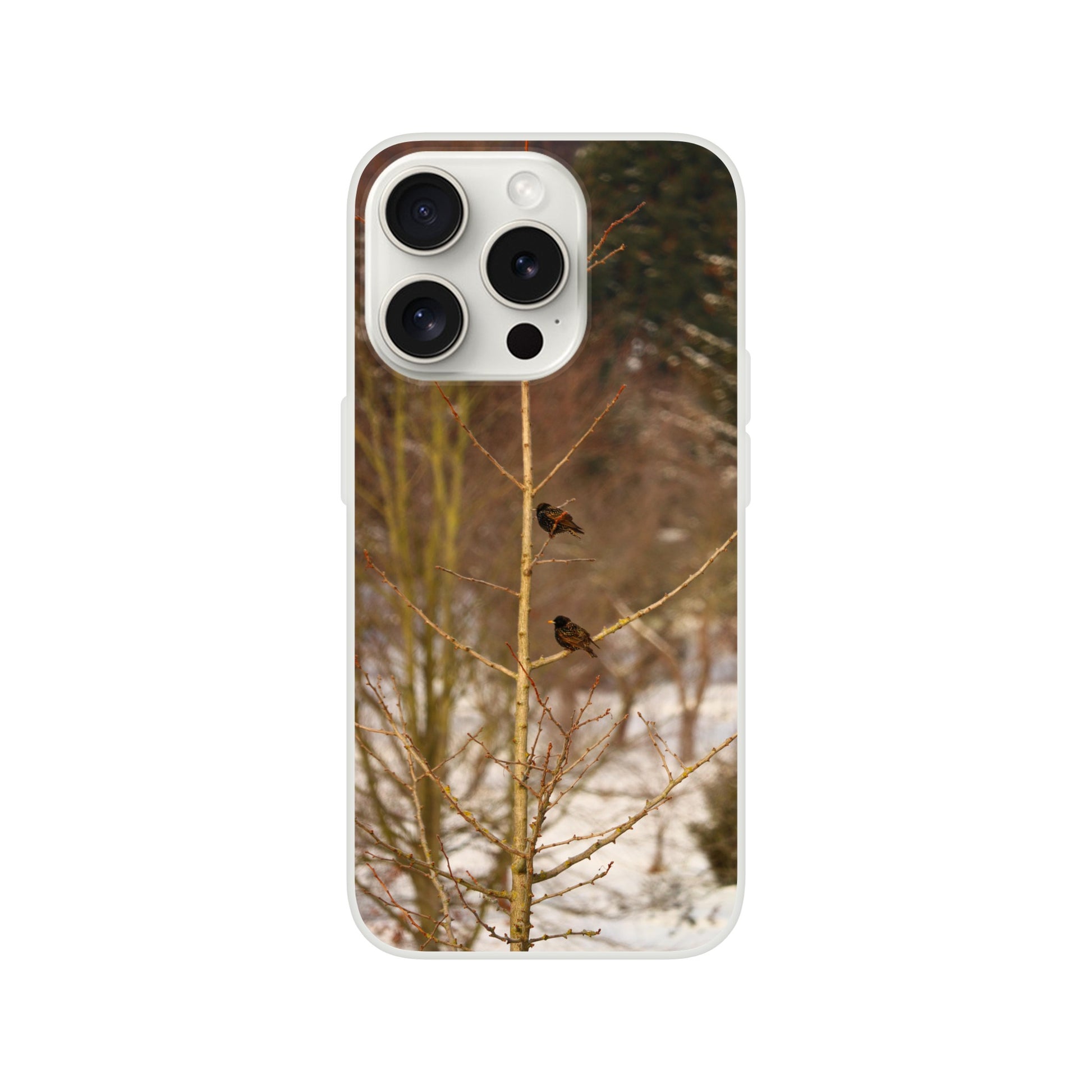 Feathered Winterday - Flexi Phone Case - JDivine 